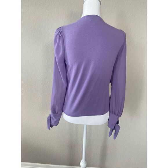 Highline Collective Sheer Sleeve Blouse - Picture 4 of 8